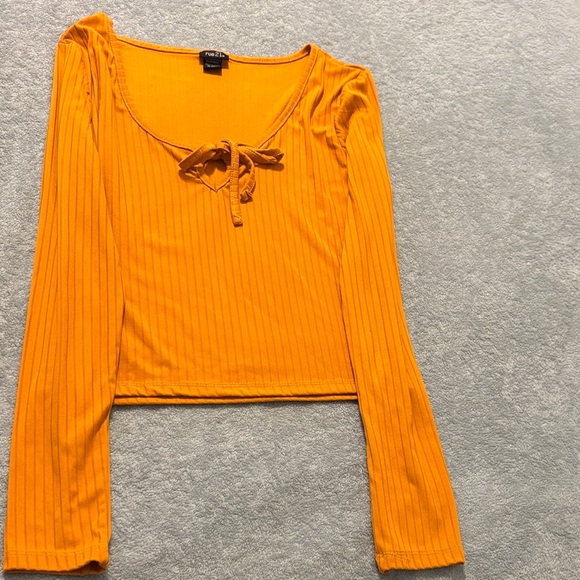 Rue21 Tops - Rue21 Orange Ribbed Crop Top